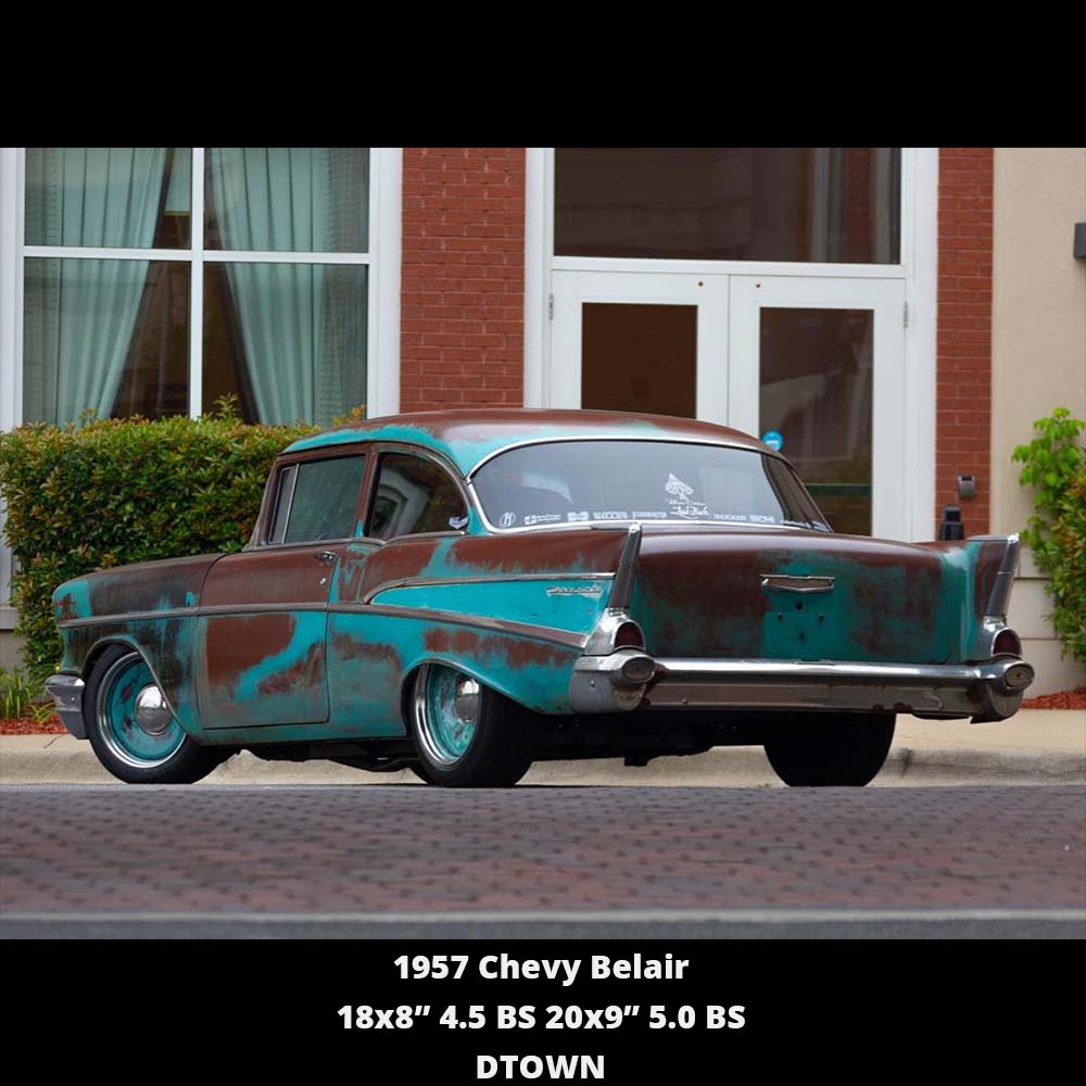 1957 CHEVY BELAIR 18X8-20X9 DTOWN